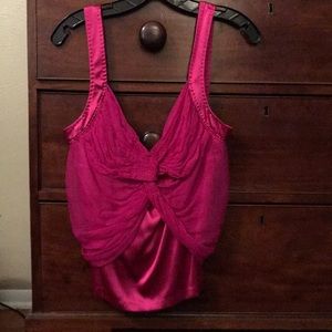 Roberto Cavalli Fuchsia Silk Blouse